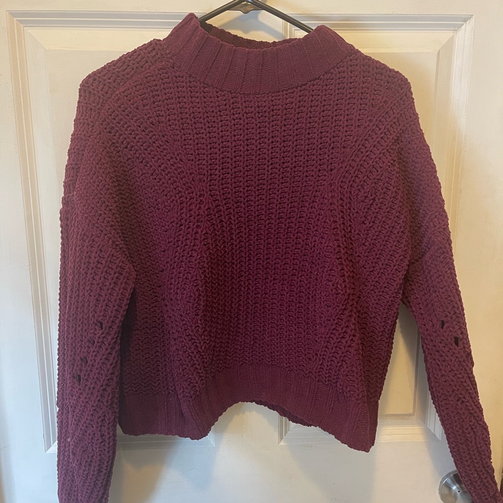 Hollister Cranberry Sweater